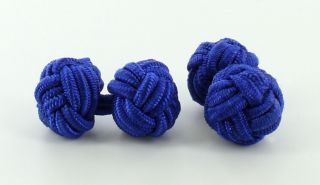 Bright Blue Silk Knots
