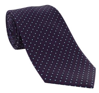 Purple Basic Neat Polyester Tie