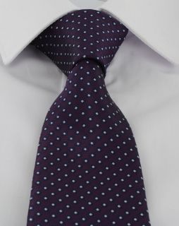 Purple Basic Neat Polyester Tie