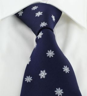 Navy Merry Christmas Polyester Tie
