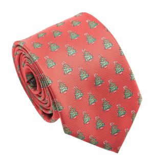 Red Christmas Trees Tie