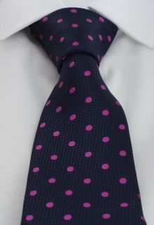 Magenta Heavy Textured Spot Polyester Tie