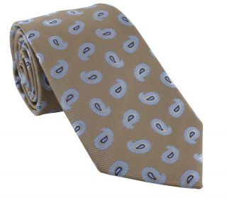Taupe Spring Pine Polyester Tie