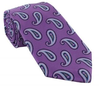Lilac Large Pine Polyester Tie