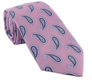 Pink Large Pine Polyester Tie