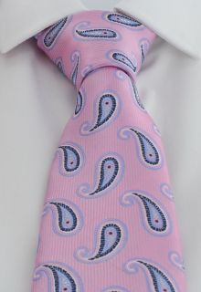 Pink Large Pine Polyester Tie