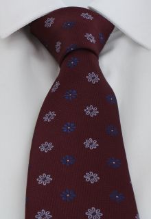 Wine Petal Floral Polyester Tie