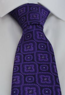 Purple Traditional Medallion Polyester Tie