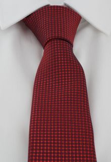 Red Semi Plain Skinny Polyester Tie