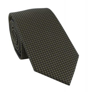 Taupe / Brown Semi Plain Skinny Polyester Tie