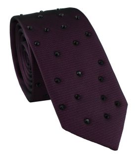 Purple Skinny Party Tie