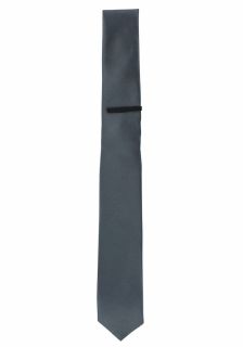 Charcoal Skinny Tie & Tie Clip