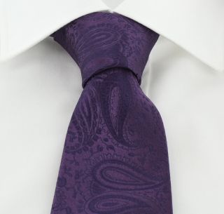 Purple Tonal Paisley Tie & Pocket Square Set