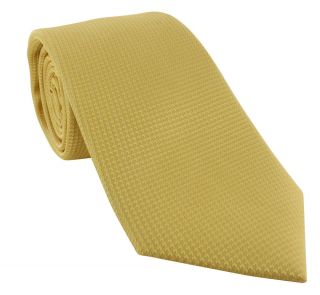 Yellow Semi Plain Silk Tie