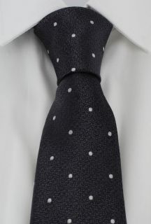 Grey Speckled Texture Spot Silk Tie