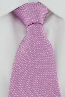 Pink Illusion Geometric Silk Tie