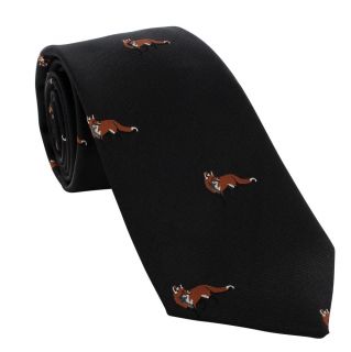Black Fox Silk Tie