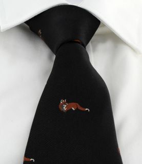 Black Fox Silk Tie