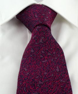 Haddon & Burley Magenta Organic Floral Silk Tie