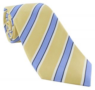 Yellow Stripe Silk Tie