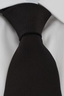 Brown Plain Silk Tie