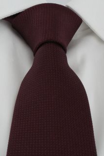 Wine Plain Silk Tie