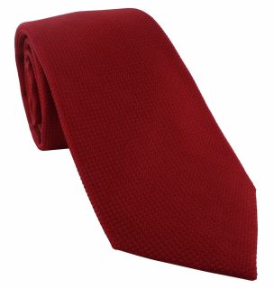 Red Plain Silk Tie