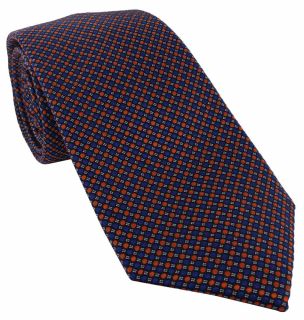 Orange Vibrant Spot Silk Tie