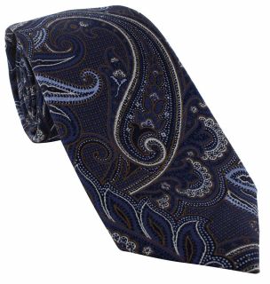 Brown Extravagant Paisley Silk Tie