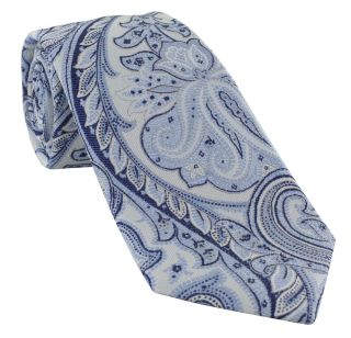 Blue Luxury Paisley Silk Tie