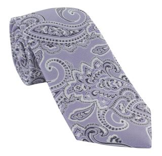 Lilac Spring Paisley Silk Tie
