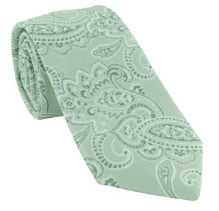 Green Spring Paisley Silk Tie