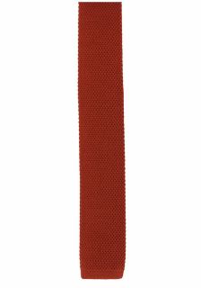 Dark Orange Skinny Knitted Tie