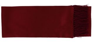 Wine Textured Narrow Silk Dress Scarf