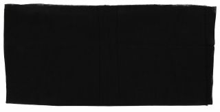 Black Fine Knitted Viscose Scarf 