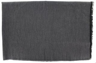 Grey & Black Fine Knitted Viscose Scarf 