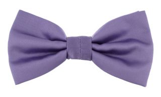 Lilac Polyester Bow Tie