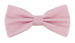 Pink Polyester Bow Tie