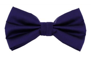 Purple Polyester Bow Tie