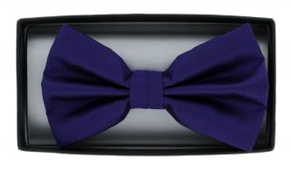 Purple Polyester Bow Tie