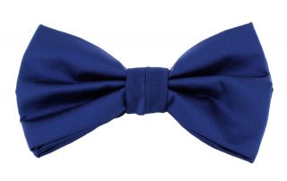 Royal Blue Polyester Bow Tie