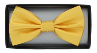 Yellow Polyester Bow Tie