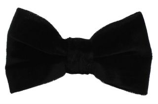 Black Velvet Ready Tied Bow Tie