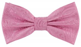 Pink Tonal Paisley Bow Tie