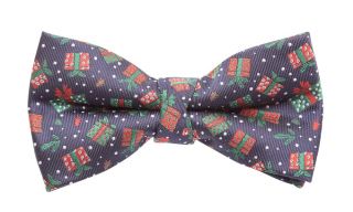 Navy Christmas Presents Ready Tied Bow Tie