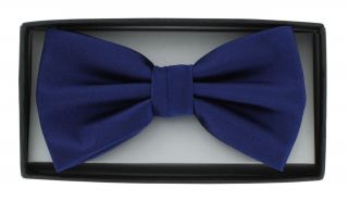 Royal Blue Ready Tied Silk Bow Tie