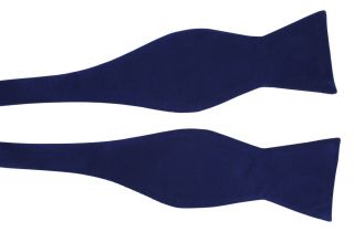 Royal Blue Self Tie Silk Bow