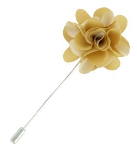 Gold Flower Lapel Pin