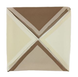 Brown 4 Colour Way Silk Pocket Square