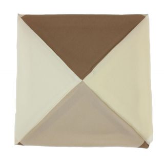 Brown 4 Colour Way Silk Pocket Square
